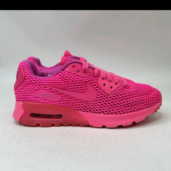 Nike Air Max 90 Ultra Breathe Pink Blast Running Shoes Women's 7.5 Sneakers - Picture 3 of 8